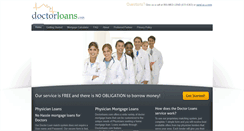 Desktop Screenshot of doctorloans.com